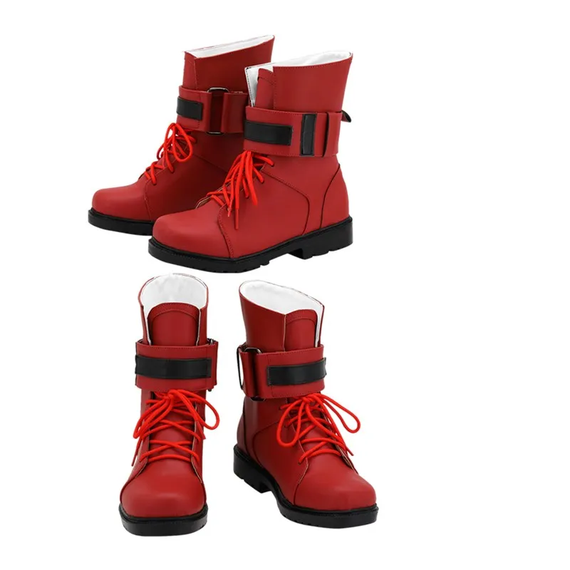 

Fantasy Tifa Lockhart Cosplay Shoes Boots Custom Made Adult Halloween Carnival Party Costume Accessories Prop