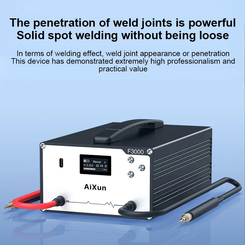 Aixun F3000 Spot Welder Portable Farad Capacitor Double Pulse Nickel Plated Welding Machine Manual Solid Welding