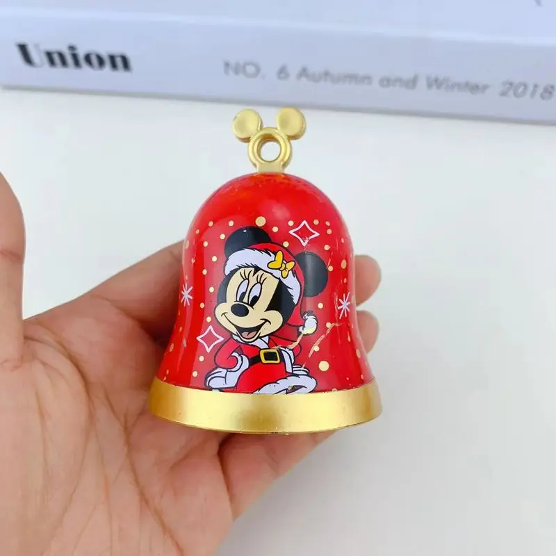 ديزني عيد الميلاد جرس زخرفة تحصيل عمل الشكل - دونالد داك ميكي ماوس إلسا ويني ذا بوه - لعبة دمية هدية #2