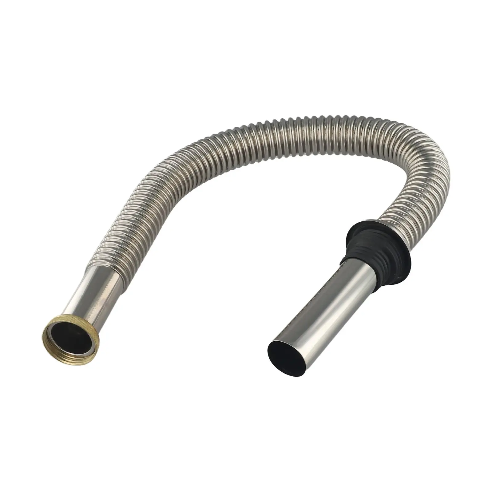 Brand New Kitchen Sink Drain Pipe Stainless Steel Bright Treatment Efficient Drainage Flexible Stainless Steel Bellows