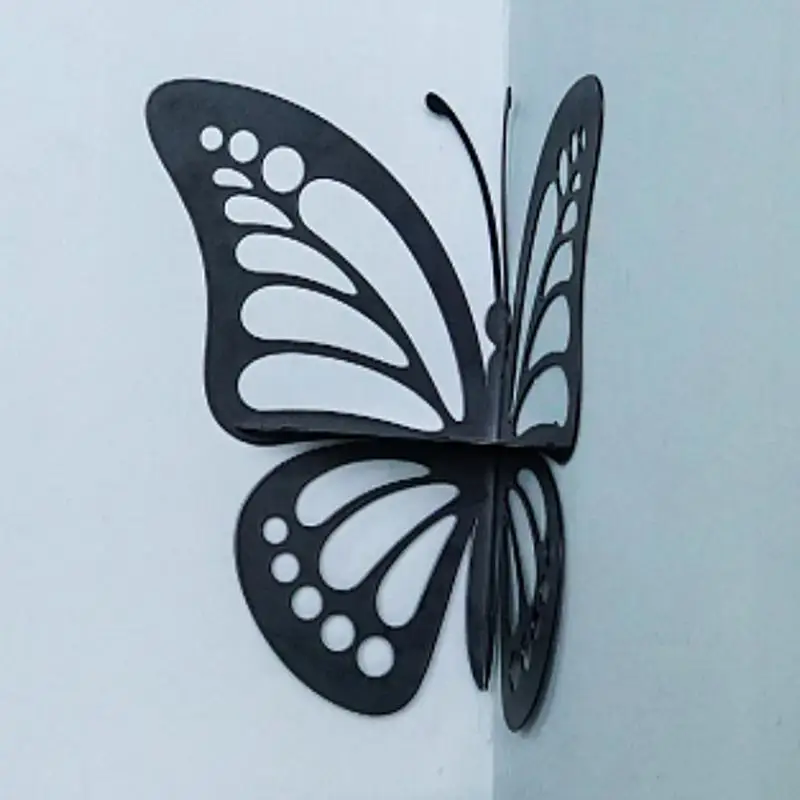 Butterfly Wrought Iron Storage Rack Shelving Floating Storage Rack For Wall Mount Bedromroom Decorations Hollow Display Shelf