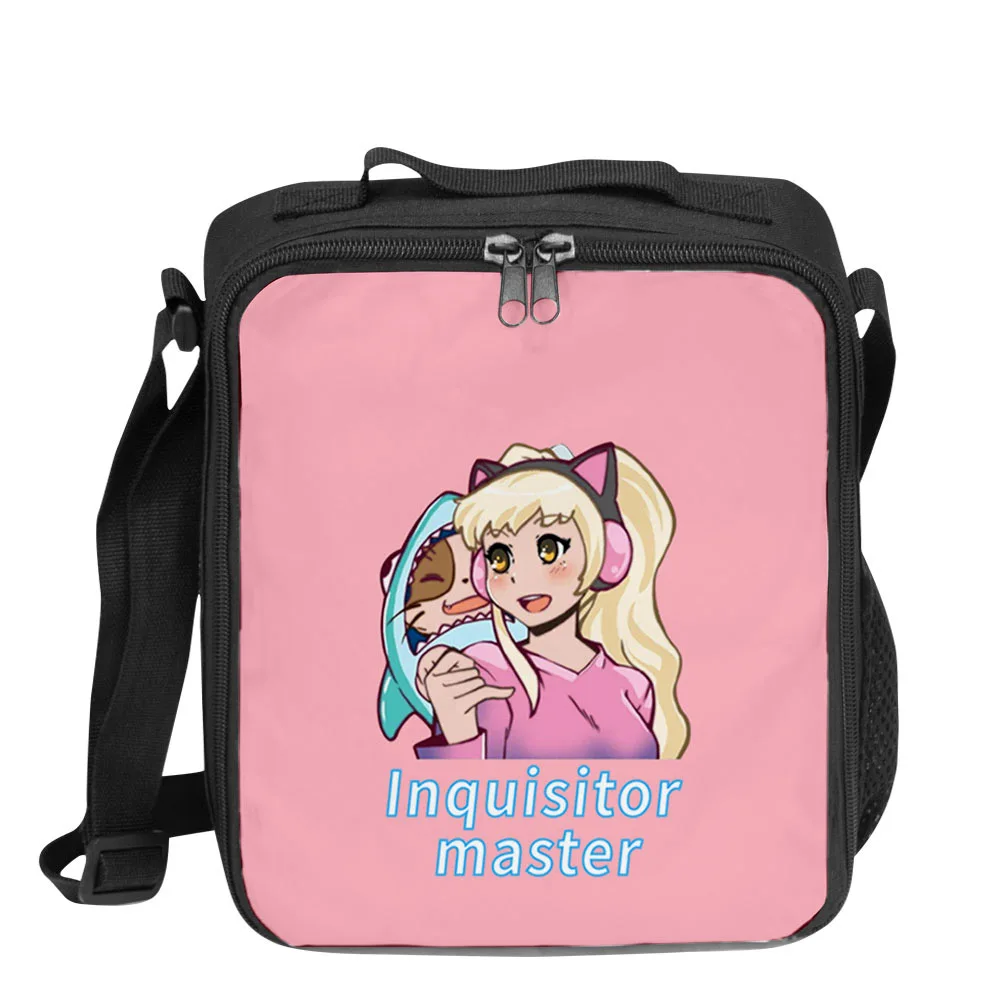 Harajuku Youthful Inquisitor Master 3D Print Crossbody Insulated Handbags Ice Bags Lunchbox Thermal insulation Food Lunch Bag
