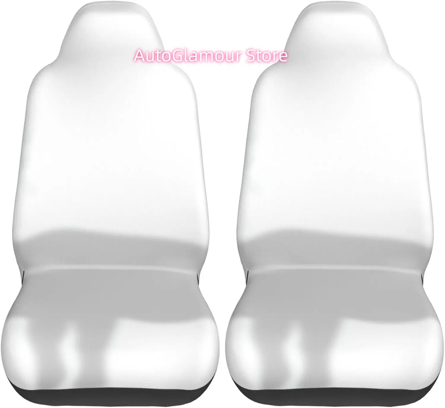 Dairy Cow Shadow Silhouette Shadow Buddies 2-Piece   Seat Cover Complete Set - Elastic Seat Protection Cover for Ca