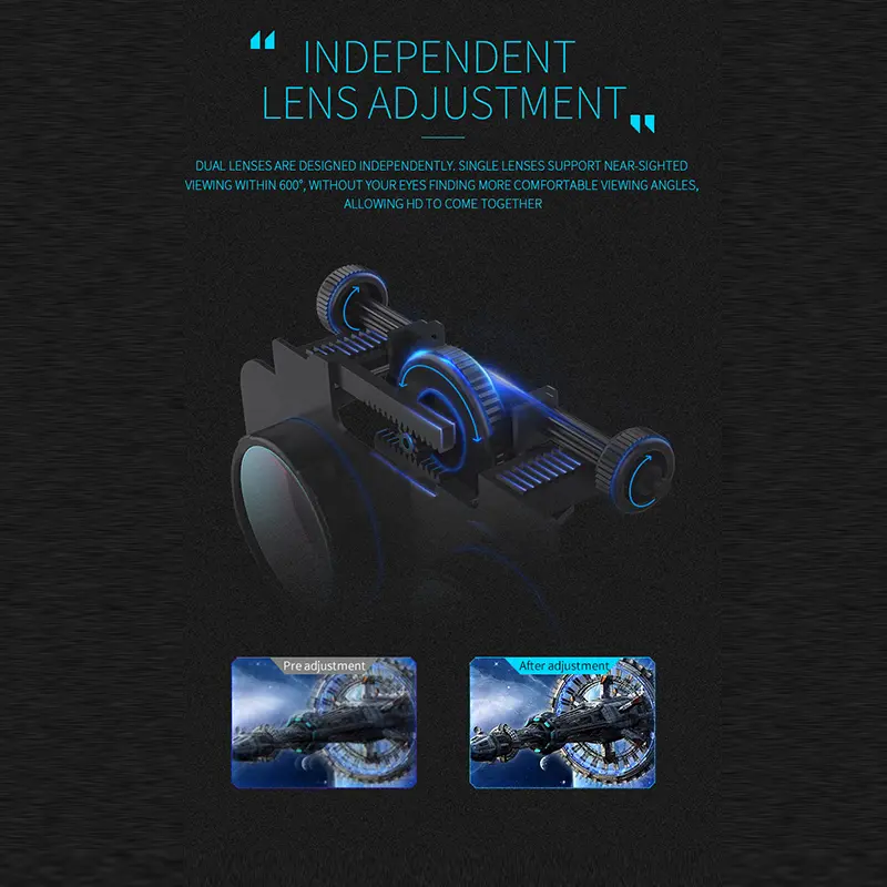 VR Shinecon خوذة الواقع الافتراضي ، نظارات الواقع الافتراضي لفون ، الهاتف الذكي أندرويد ، نظارات الهاتف الذكي ، نظارات الهاتف الذكي ، لعبة Viar المتنقلة - 4