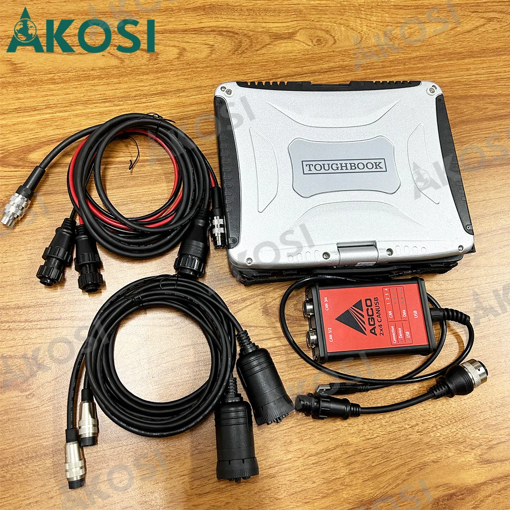 for Untuk AGCO Diagnostic Kit (CANUSB)AGCO EDT CANUSB Interface untuk Alat Diagnostik Traktor Pertanian Diagnosis +CF19 laptop