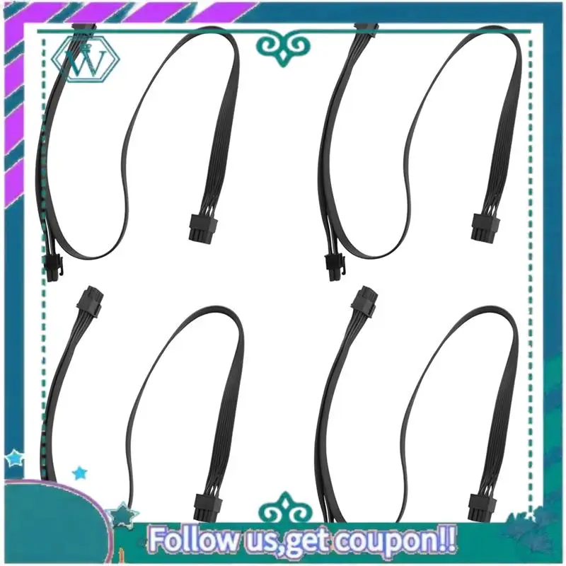 A75Q-4X Pcie 8 Pin Male To Dual Pcie 2X 8 Pin (6+2) Male Power Adapter Cable For Seasonic Power Supply 25-Inch+9-Inch