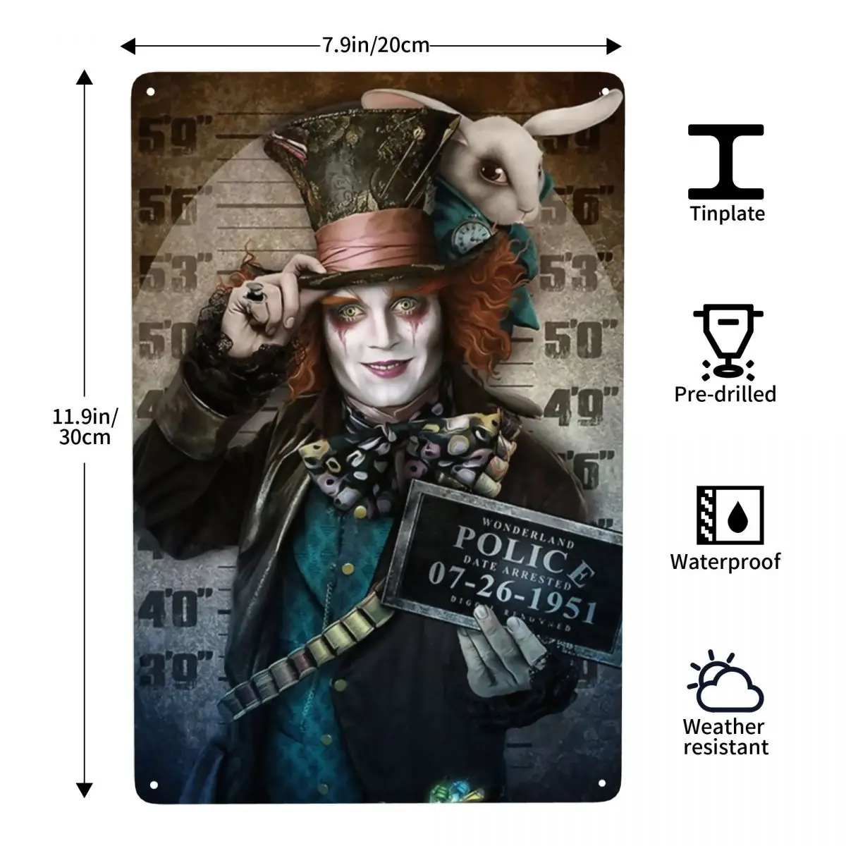 خمر مايكل مايرز هالوين فيلم الرعب المسلسل القاتل علامة معدنية شخصية القصدير اللوحة حانة جدار ديكور الفن الزخرفية