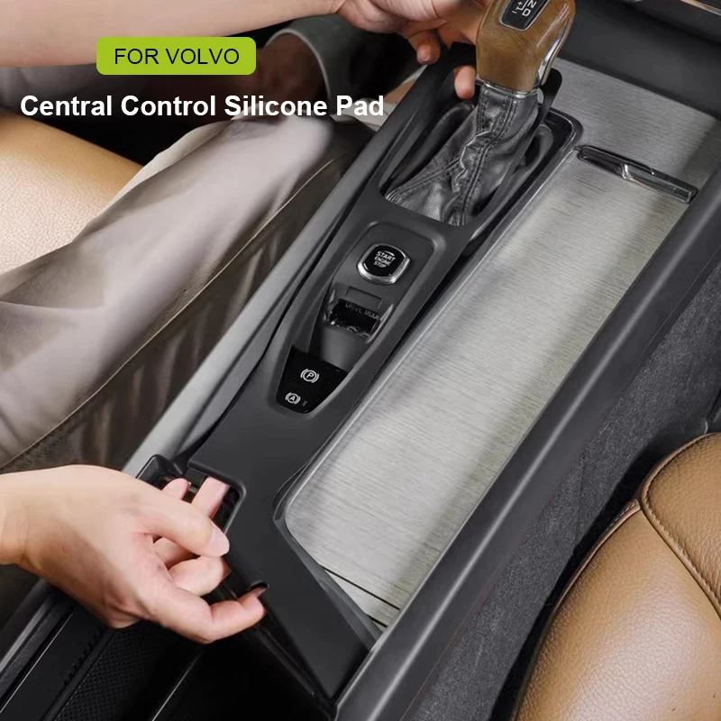 Silicone Center Console Pad for Volvo XC90 S90 V90 XC60 S60 V60 Car Central Protector Anti Scratch Mat Auto Interior Accessories