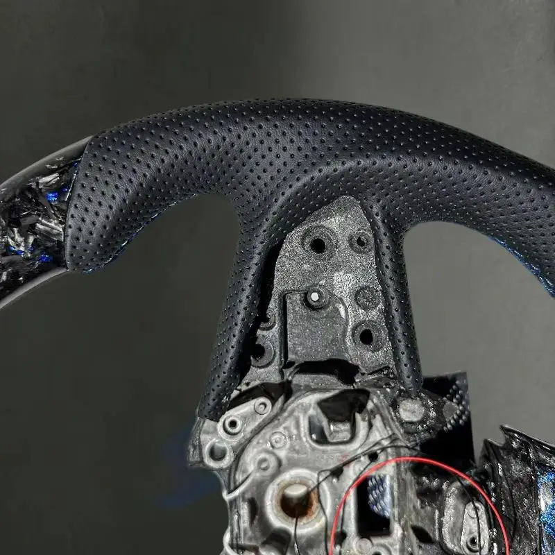 With Top LED Blue Forged Carbon Fiber for Megane 4 RS Customizable Stitching Factory Direct Sales for Renault Megane 4 Flat