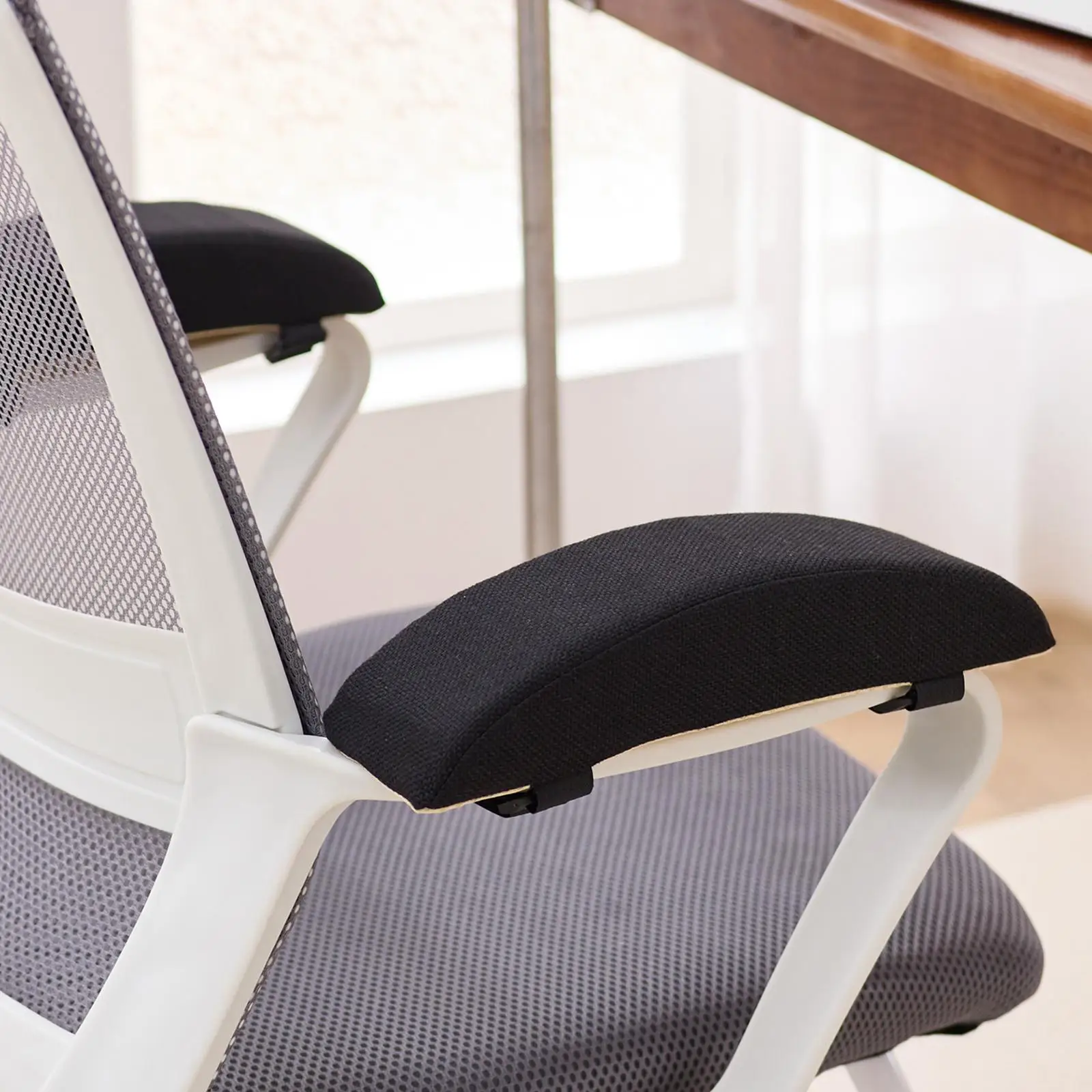 Ergonomic Chair Armrest Pad Soft Polyester Cushion for Office Desk Chair Comfortable Elbow Support Replacement Cover Washable