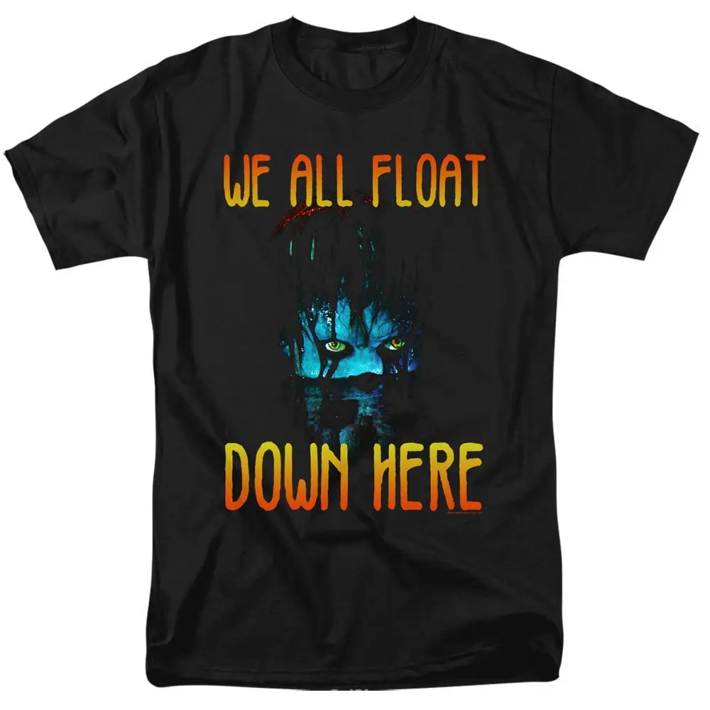 IT We All Float Down Here Black T Shirt