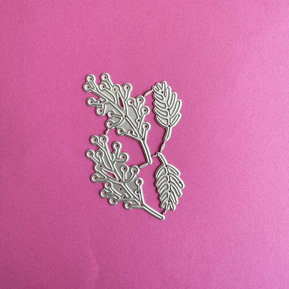 

Leaves Metal Cutting Dies Stencil for DIY Scrapbooking Photo Album Embossing Paper Cards Crafts Diecuts New 2024