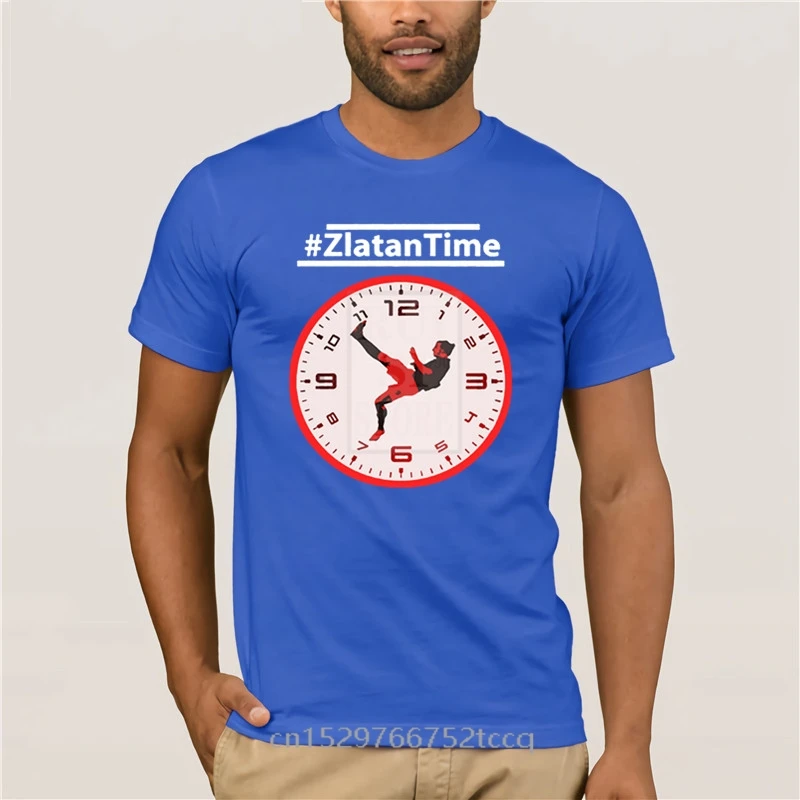 personality T shirt esigner ZlatanTime Its Zlatan Ibrahimovic Time at Man Utd summer Print Casual 100% Cotton T Shirt Popular