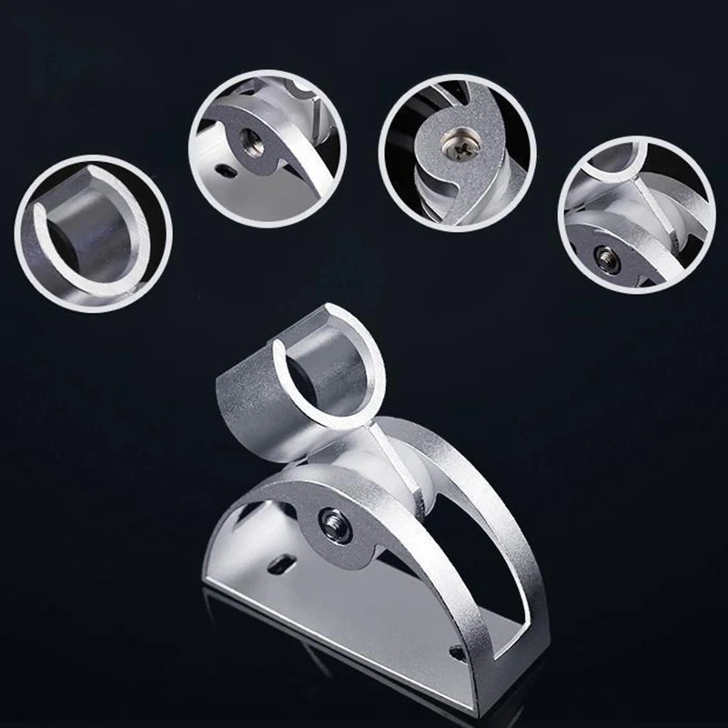 Supporto per base doccia in alluminio 1Pc supporto per soffione doccia a parete regolabile supporto per testa antiruggine supporto per bagno
