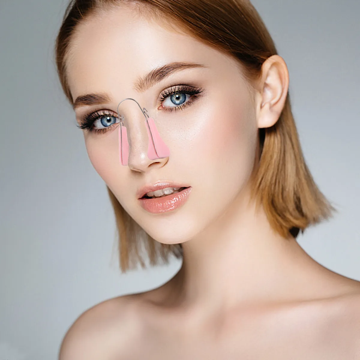 Lot de 4 clips de remodelage du nez en silicone, correcteur de nez tombant et de pont nasal bombé, non invasif, pour une utilisation quotidienne