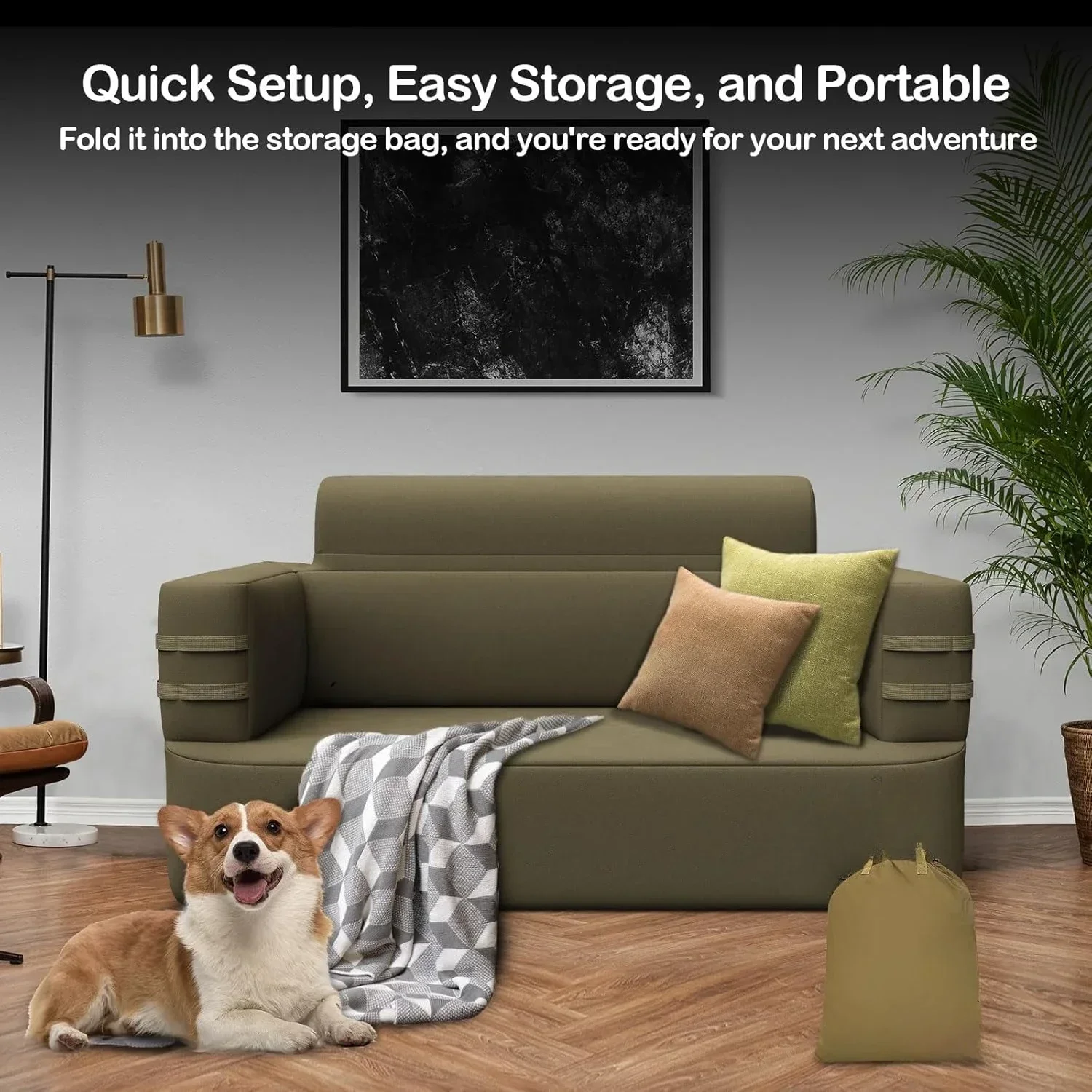 [신상품 입고, 무료 배송! 고품질 다기능 내구성 에어 소파 (내장 펌프 포함)