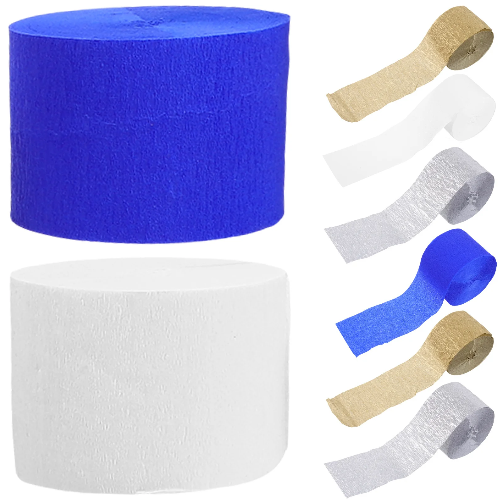 8Pcs Convenient Party Streamers Multi-Function Decorative Paper Ribbon Soft Color Romantic Birthday Wedding Celebration Props