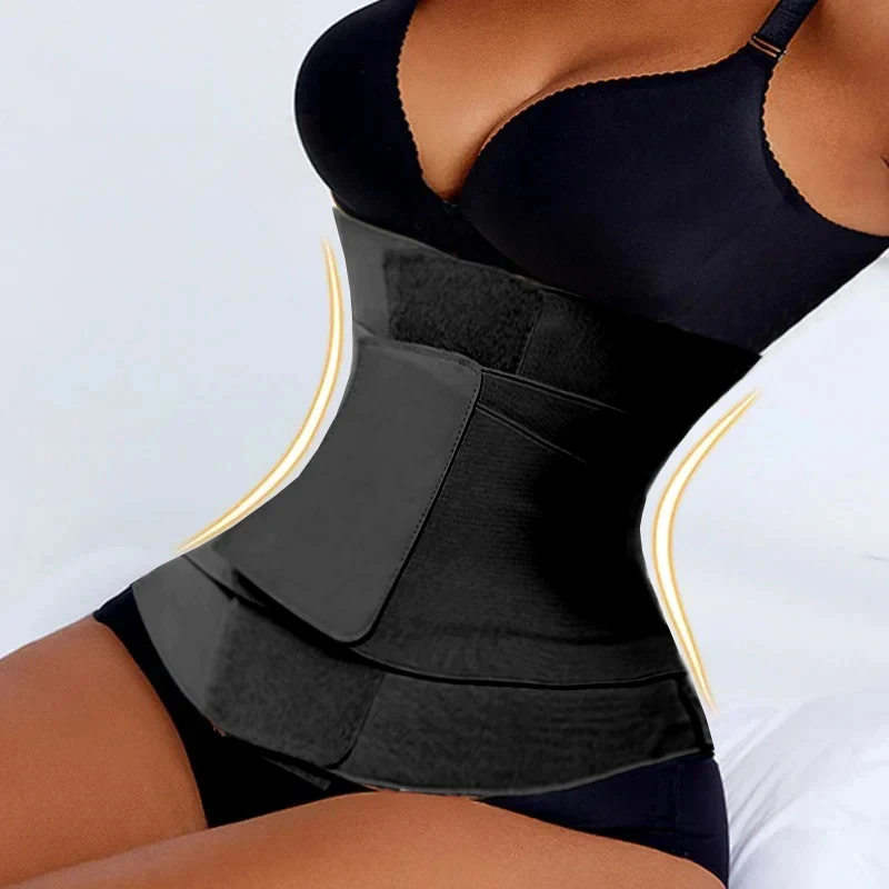 AfruliA XXS Waist Trainer Corset Binders Wrap Slimming Sheath Belt Flat Belly Band Body Shaper Fajas Colombian Girdles Shapewear