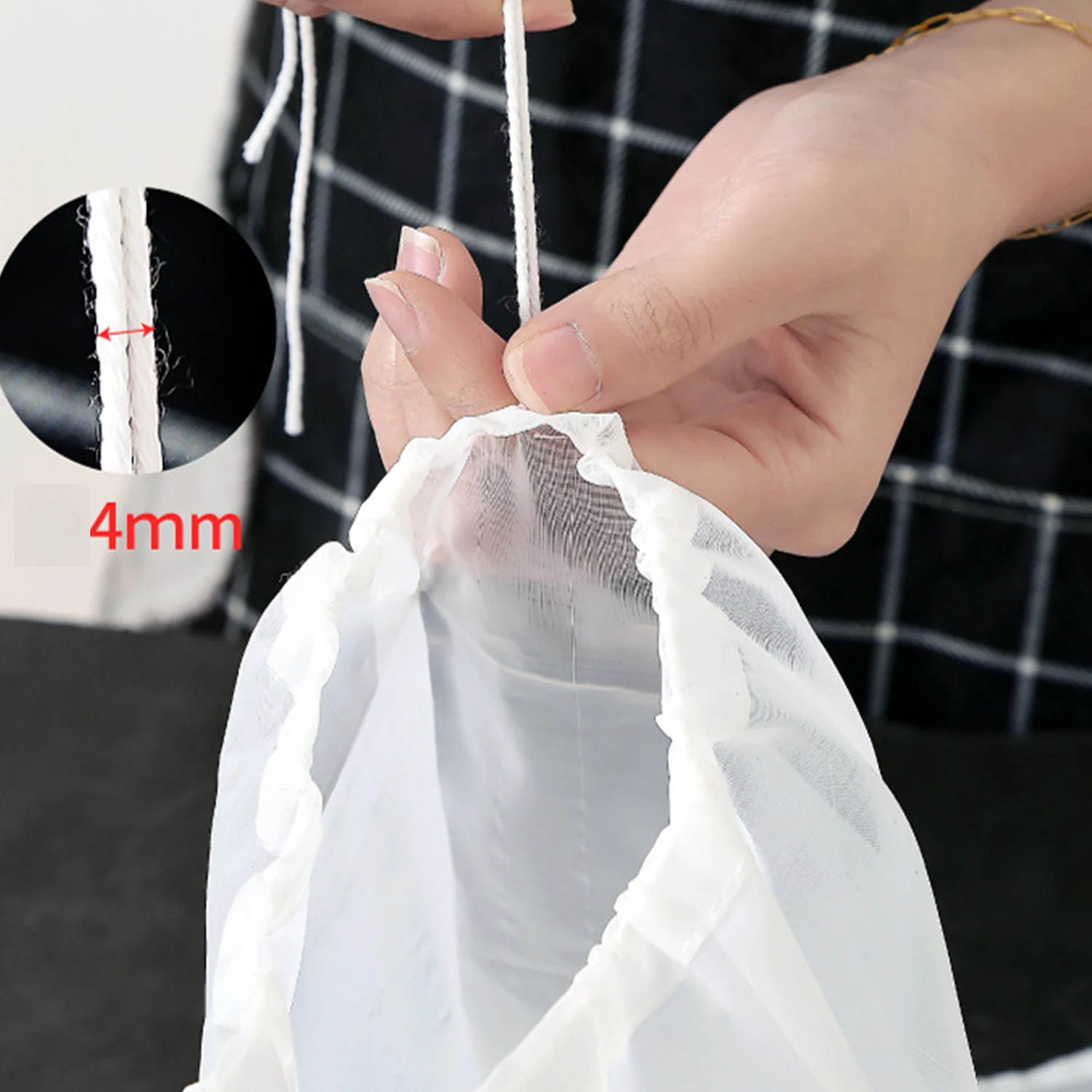 Food Grade Nylon Filter Bag Net Mesh Tea Beer Milk Coffee Oil Filtration Strainer Mesh Kitchen Filter Fabric Bags