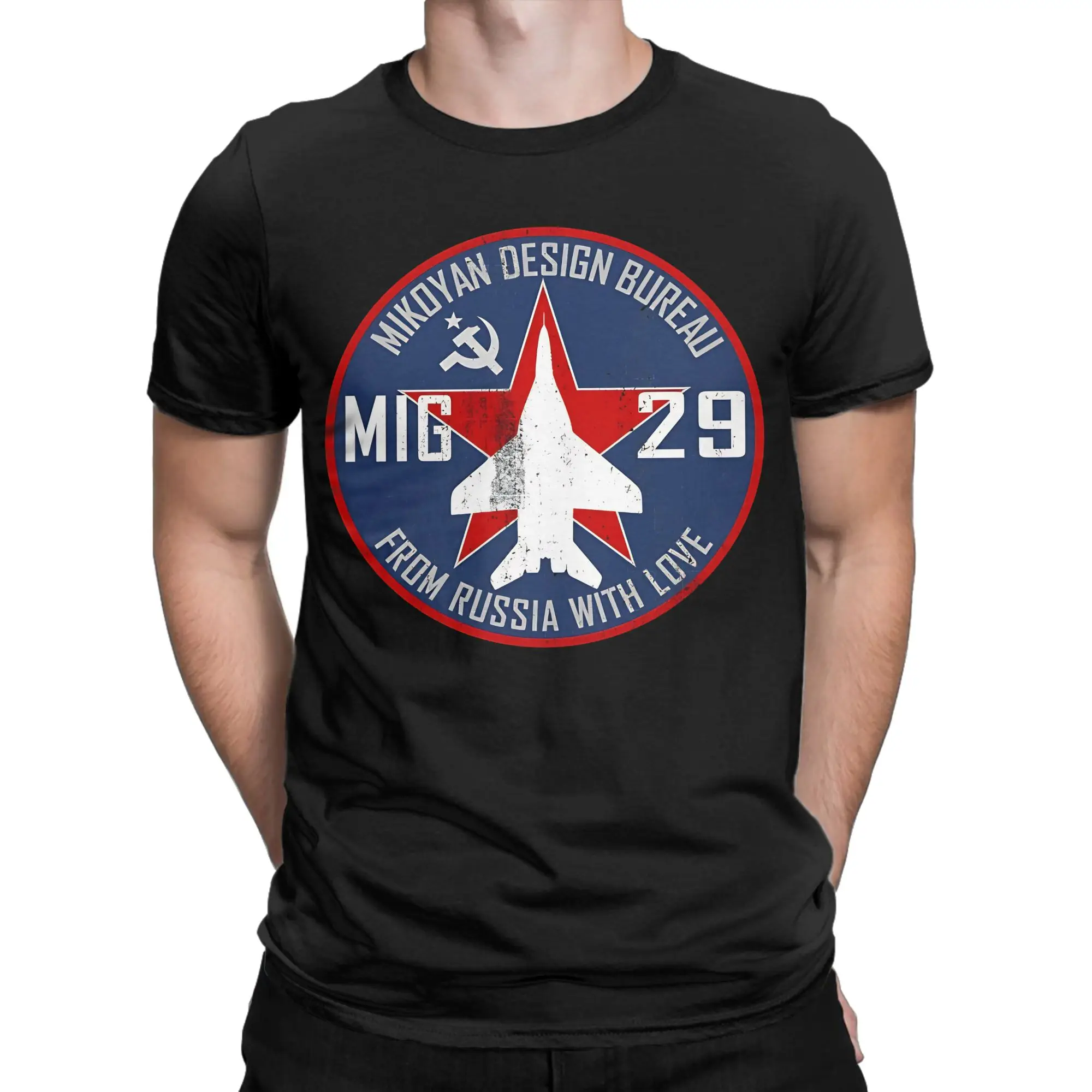 Men Women's T Shirt Mig29 Jet Fighter Distressed Foxbat T-Shirts Trending  Summer Tee Shirt Classic Cotton Tops Gift Idea