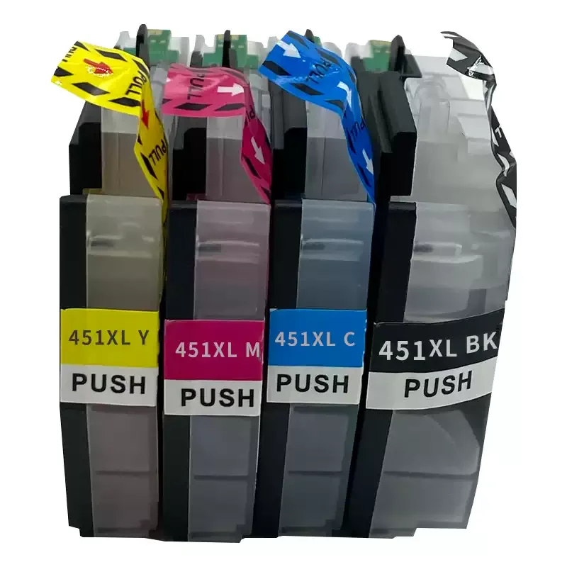 LC451 LC451XL Compatible Ink Cartridge For Brother DCP-J1050DW DCP-J1140DW MFC-J1010DW Printer High Capacity Ink Cartridge