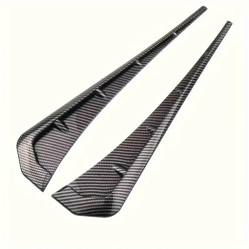 1 زوج سيارة درابزين الجانب غطاء فتحة التهوية الكسوة تعديل ألياف الكربون الأسود الحاجز الجانب الخياشيم العالمي تنفيس الهواء ملصقات الزخرفية #4