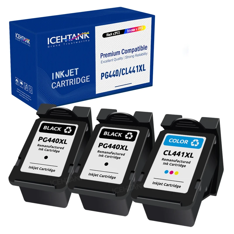 Icehtank PG440 CL441 PG-440 CL-441 440XL 441XL PG 440 CL 441 Remanufactured Ink Cartridge For Canon PIXMA MX438 MX518 MX374