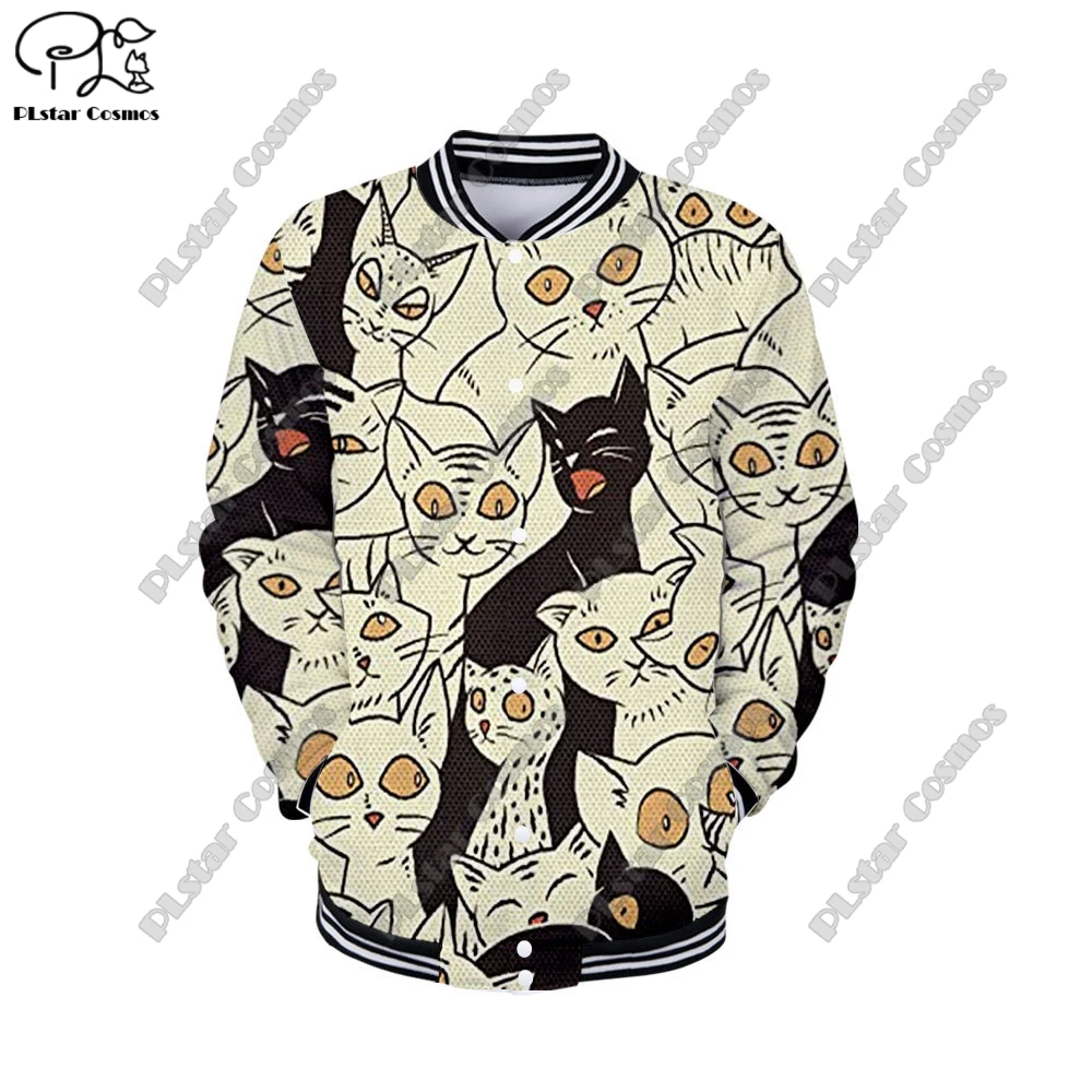 3D Printing Halloween Series Pumpkin Bat Skull Black Cat Pattern Genuine Full Snap Button Jacket Unisex Winter New Arrival  -3