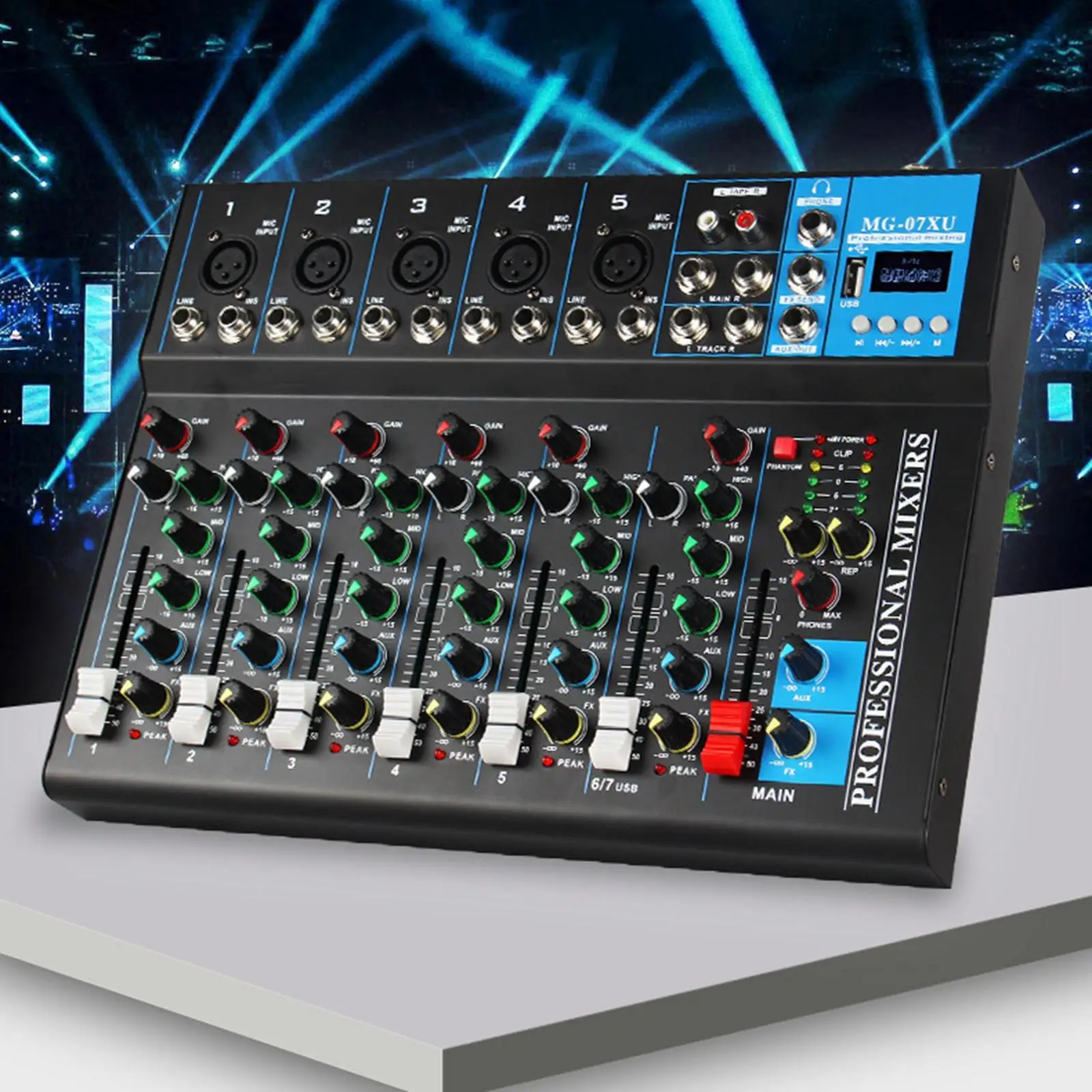 Audio Mixer Platform Bluetooth Digital MP3 Portable for Show Broadcast EU