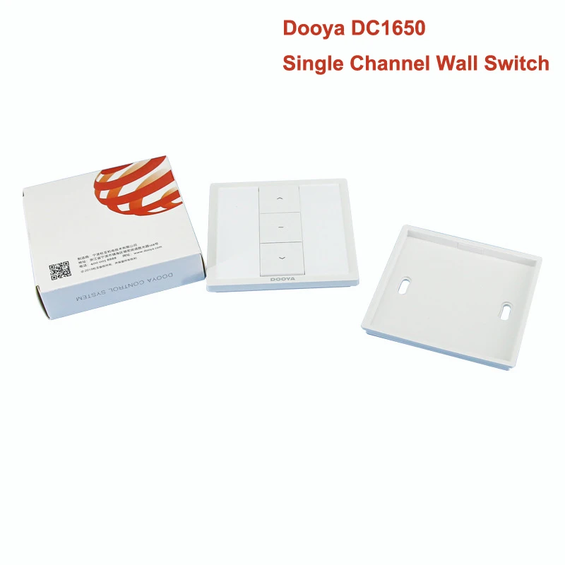 2024 Dooya DC1650 Single Channel Wall Switch, Double Channel Emitter DC1651, Wall Receiver, Remote Control For Electric Curtain