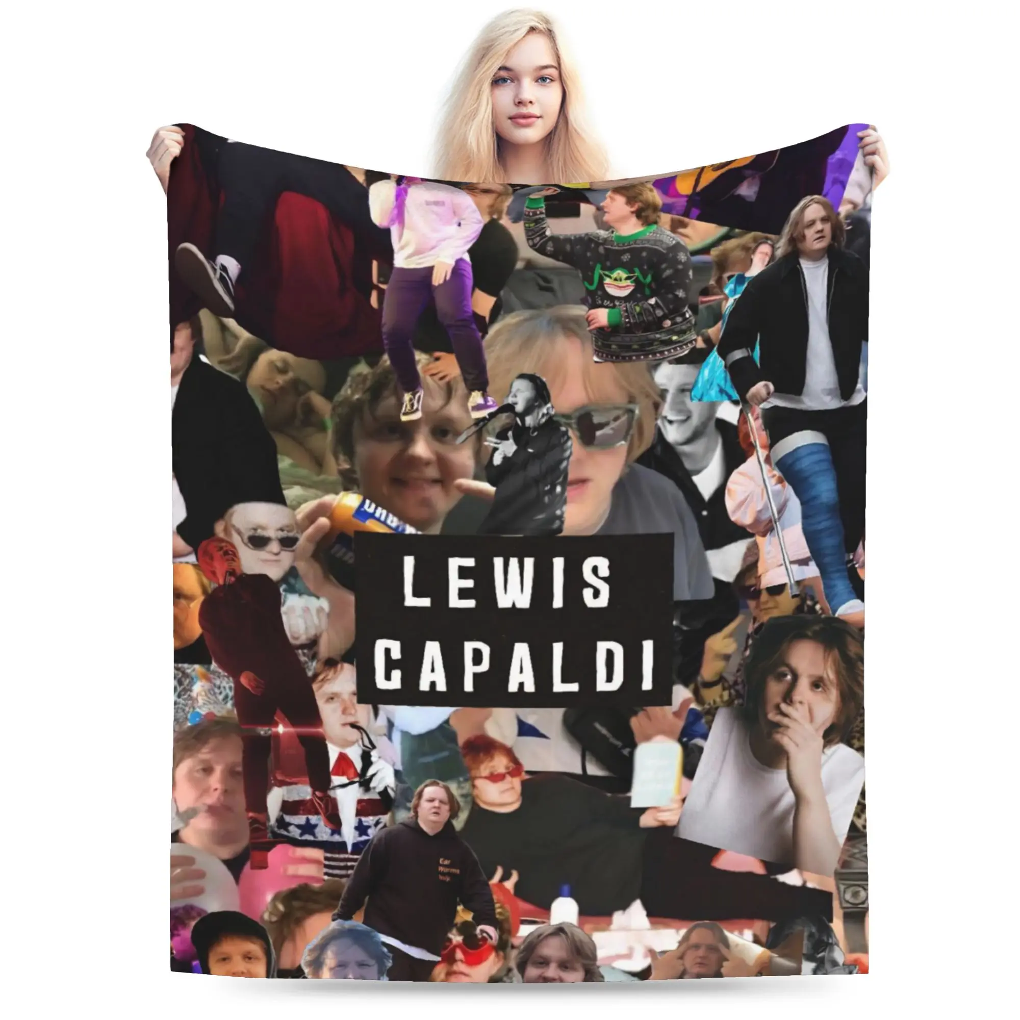 Lewis Capaldi Tour 2026 Blanket Multiple Sizes Super Soft and Warm  Throw Blankets for Sofa Couch and Bed