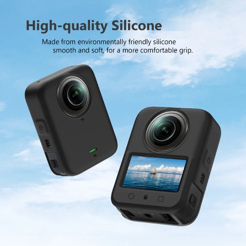Silicone Protective Case for DJI OSMO 360 Action Camera Body cover lens cover Protector Housing Sleeve Camera Protector Bumper