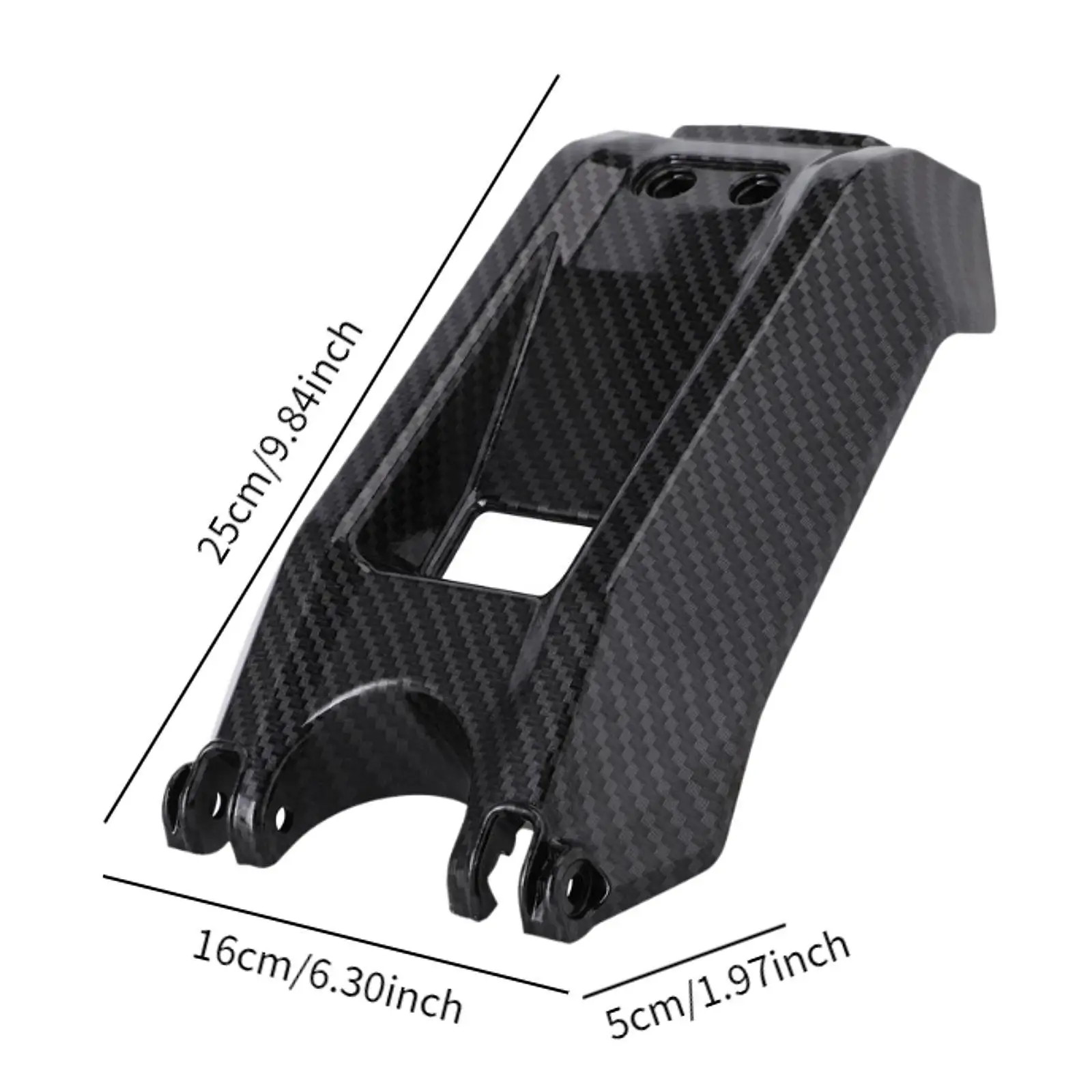 Battery Cover Replacement Fender Carbon Fiber Sturdy Motorbike Battery Cover