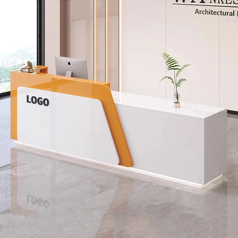 

Nordic Style Reception Desk Creative Premium Exquisite Beauty Reception Desks Trendy Luxury Bancone Reception Office Furniture