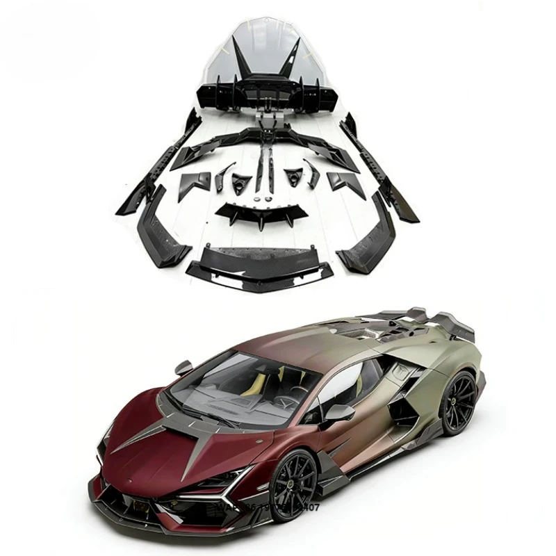New MSY Style Forged Dry Carbon Fiber Body Kit Revuelto Upgrade Front Lip Car Bumpers Rear Diffuser