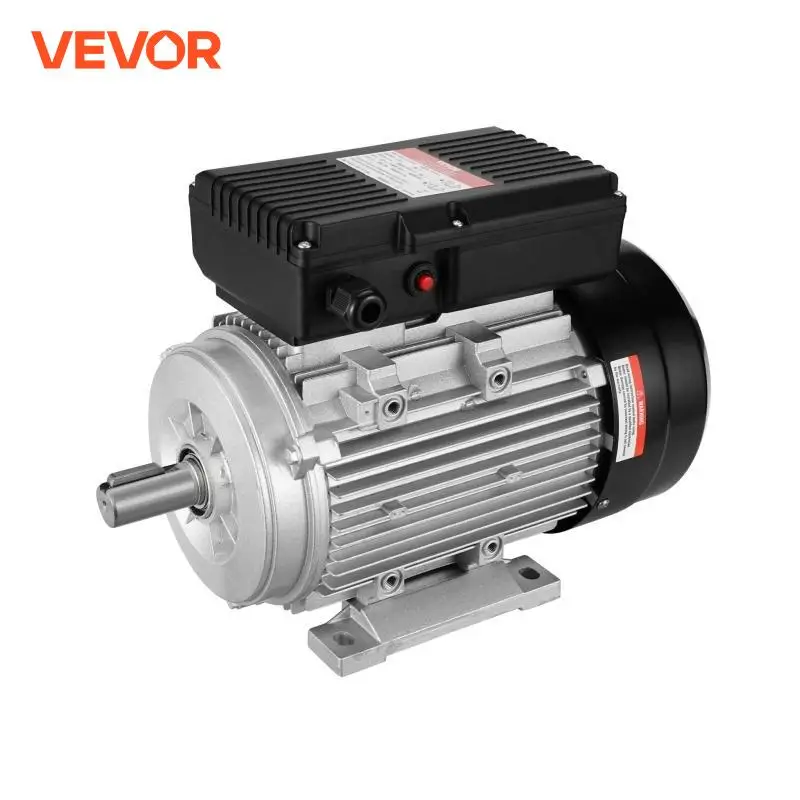 VEVOR 0.75/2.2KW Electric Motor 1400/2800 rpm AC 220~240V 5.45/13.8A B3 Frame Air Compressor Motor Single Phase CW/CCW Rotation