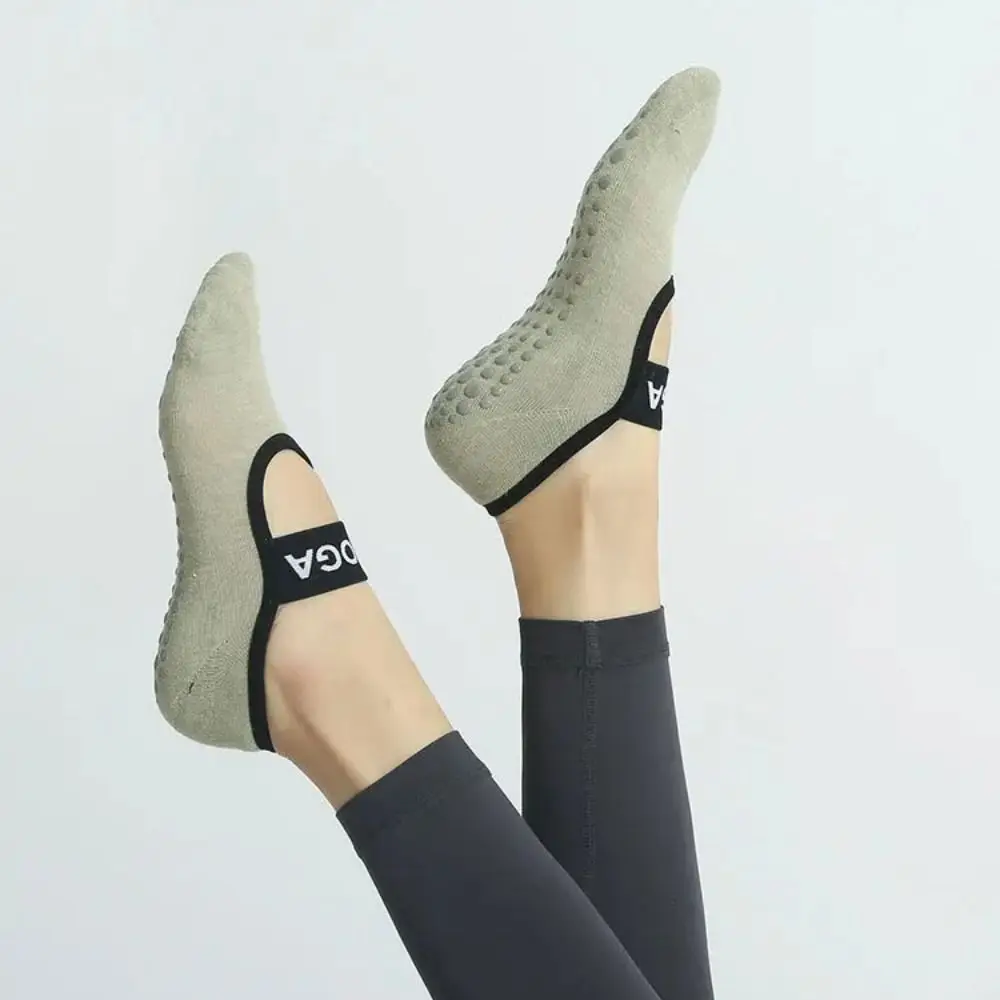 

Durable Professional Yoga Socks Anti-slip Soft Cotton Sports Socks Elastic Bandage Pilates Socks For Women