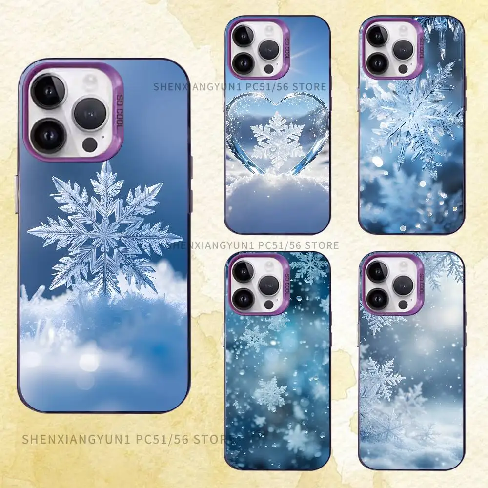 

Beautiful Snowflake Case for iPhone 11 12 13 14 15 16 17 Pro Max XS X XR mini Air Plus Cover