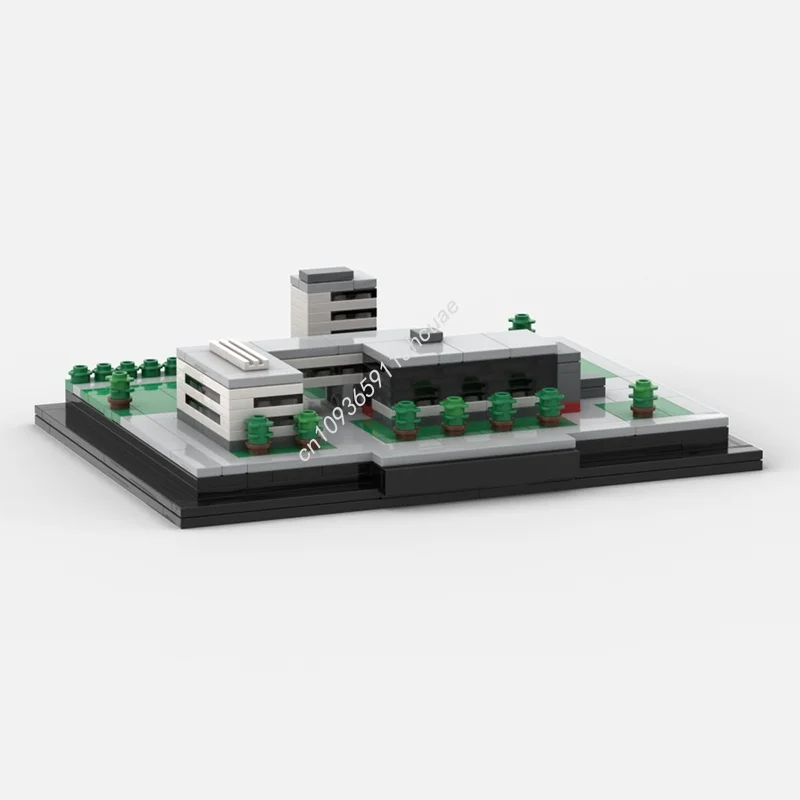 

328pcs MOC Bauhaus Dessau Architecture Model Building blocks Kids Assemble Brick toys Education Christmas gifts