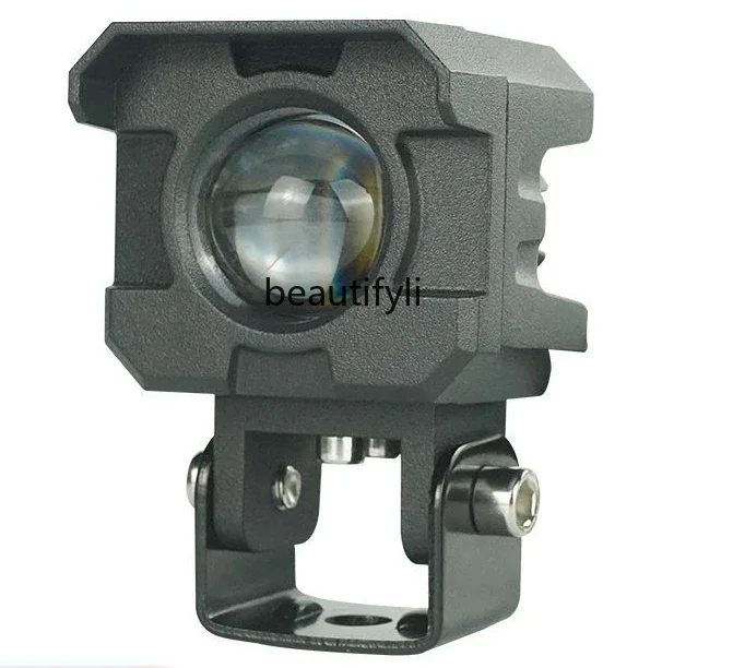 Motorcycle spotlights, high-end monocular spotlights, strong light paving led yellow and white headlights