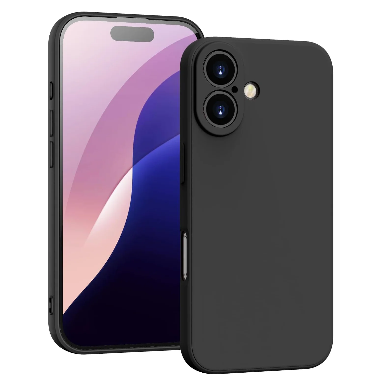 حافظة من السيليكون السائل لهاتف آيفون 17 16 15 14 13 12 11 Pro Max 12 Mini iPhone 16 Plus 16e 17 غطاء حماية ناعم مضاد للصدمات