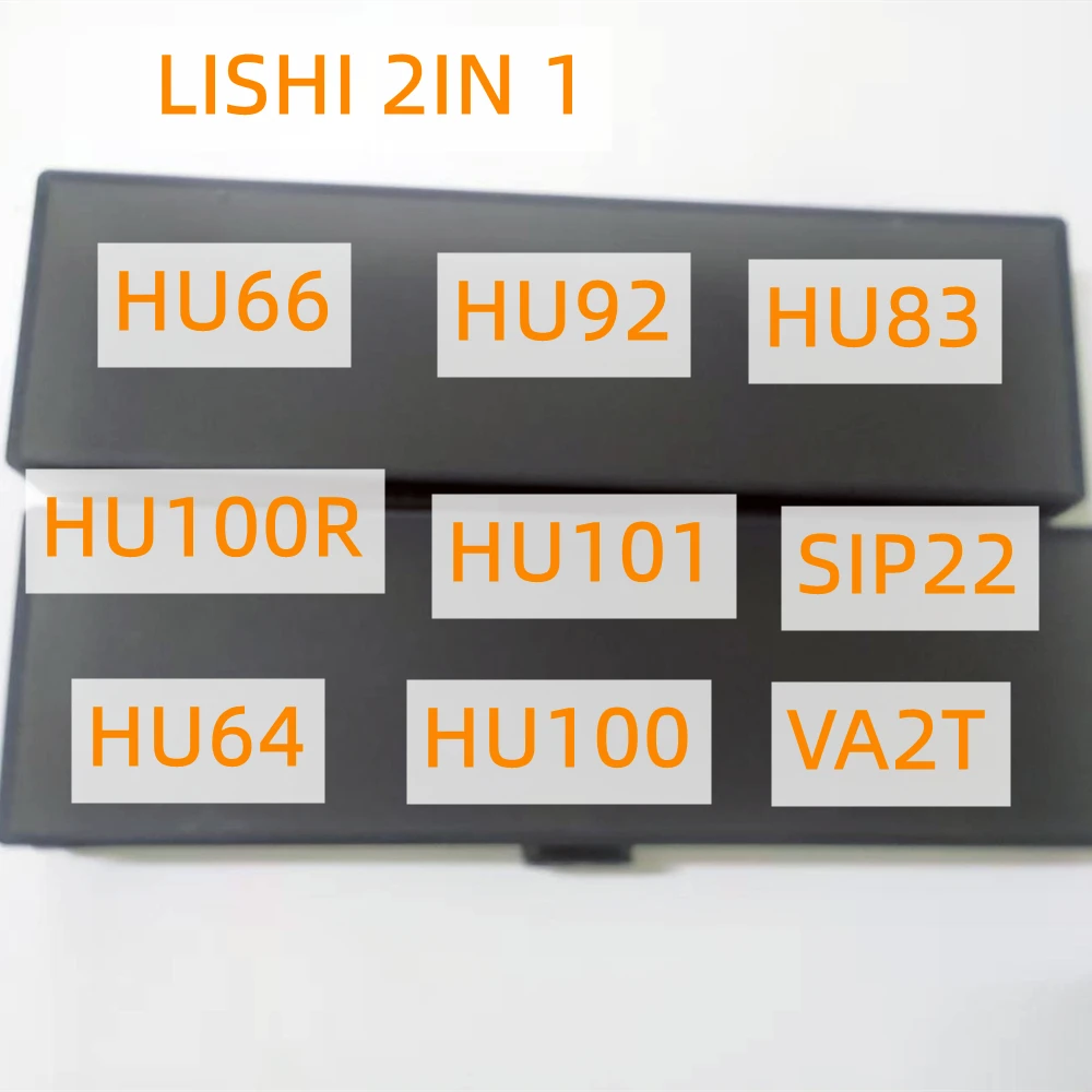 Lishi 2 in 1 VAC102 HU87 MAZ24 NSN14 TOY43AT FO38 CY24 HU64 HU66 HU100 HU100(10) HU101 HU100R VAG2015 HU162T(8) TOY48 SIP22 HY22
