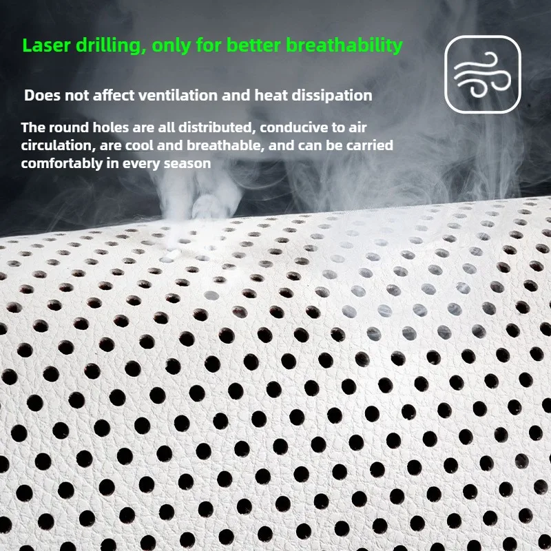 تنفس نابا الجلود مقعد السيارة يغطي مجموعة كاملة العالمي أربعة مواسم حماة مقعد السيارة مقاعد اكسسوارات وسادة مقعد السيارة #6