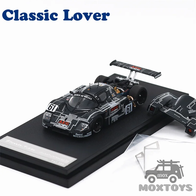 Classic Lover 1:64 Sauber C9 1989 #61 AEG Black limited399 Diecast Model Car