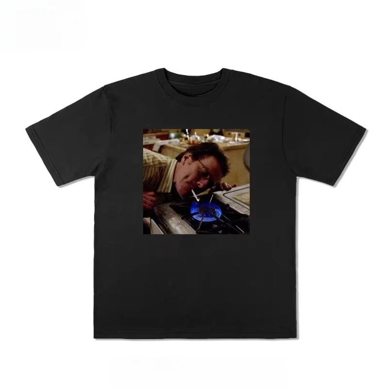 

2025 Полноразмерная уличная стираная винтажная потертая футболка с прямым принтом в американском стиле, 200 г, мужские топы с маленьким воротником и короткими рукавами