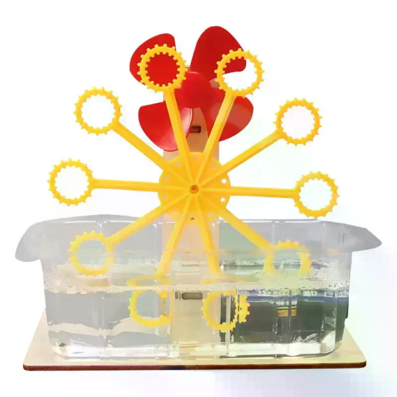 مجموعة واحدة من نماذج التجميع المصنوعة يدويًا للأطفال، لعبة ألغاز آلة فقاعات تعليمية، هدايا للأطفال #3