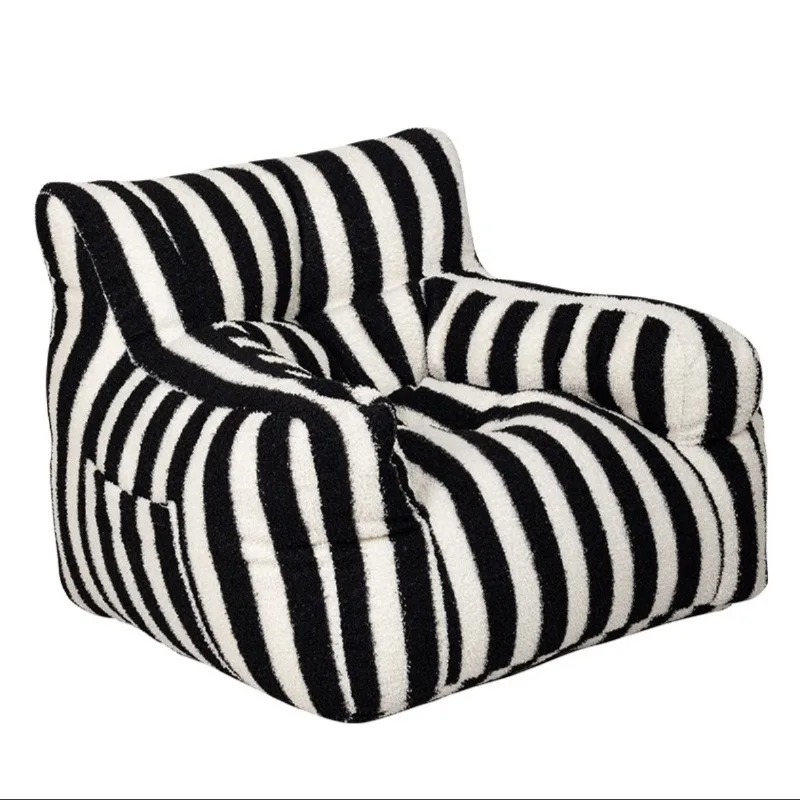 

Dopamine color scheme sofa reading corner Internet celebrity lazy sofa mini cute small sofa striped