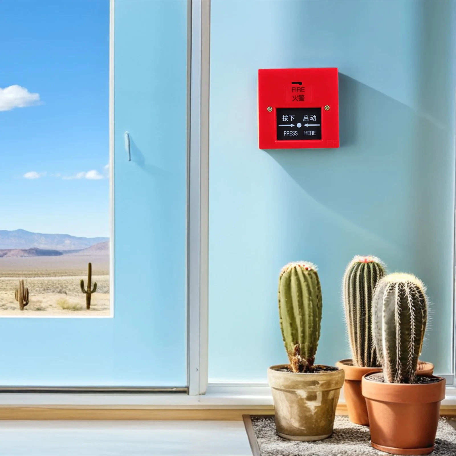 

Resettable Manual Call Point Emergency Fire Alarm Button Manual Alarm Switch Quick Activation for Traditional Fire Systems