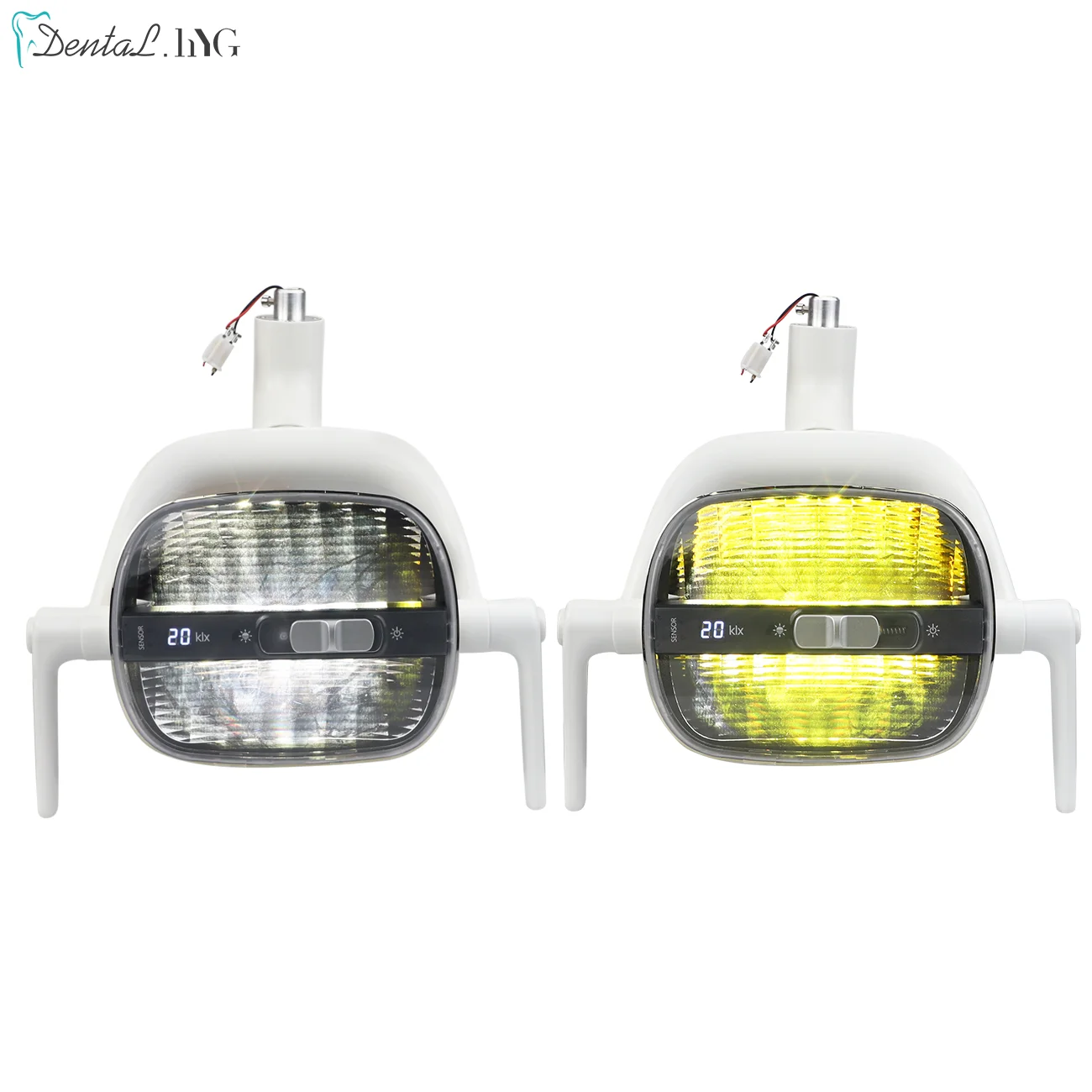 Dental Reflect Light LED Lamp Oral Light For Dentistry Operation Chair Inductive Infrared Spotlight  White/Yellow Color Light