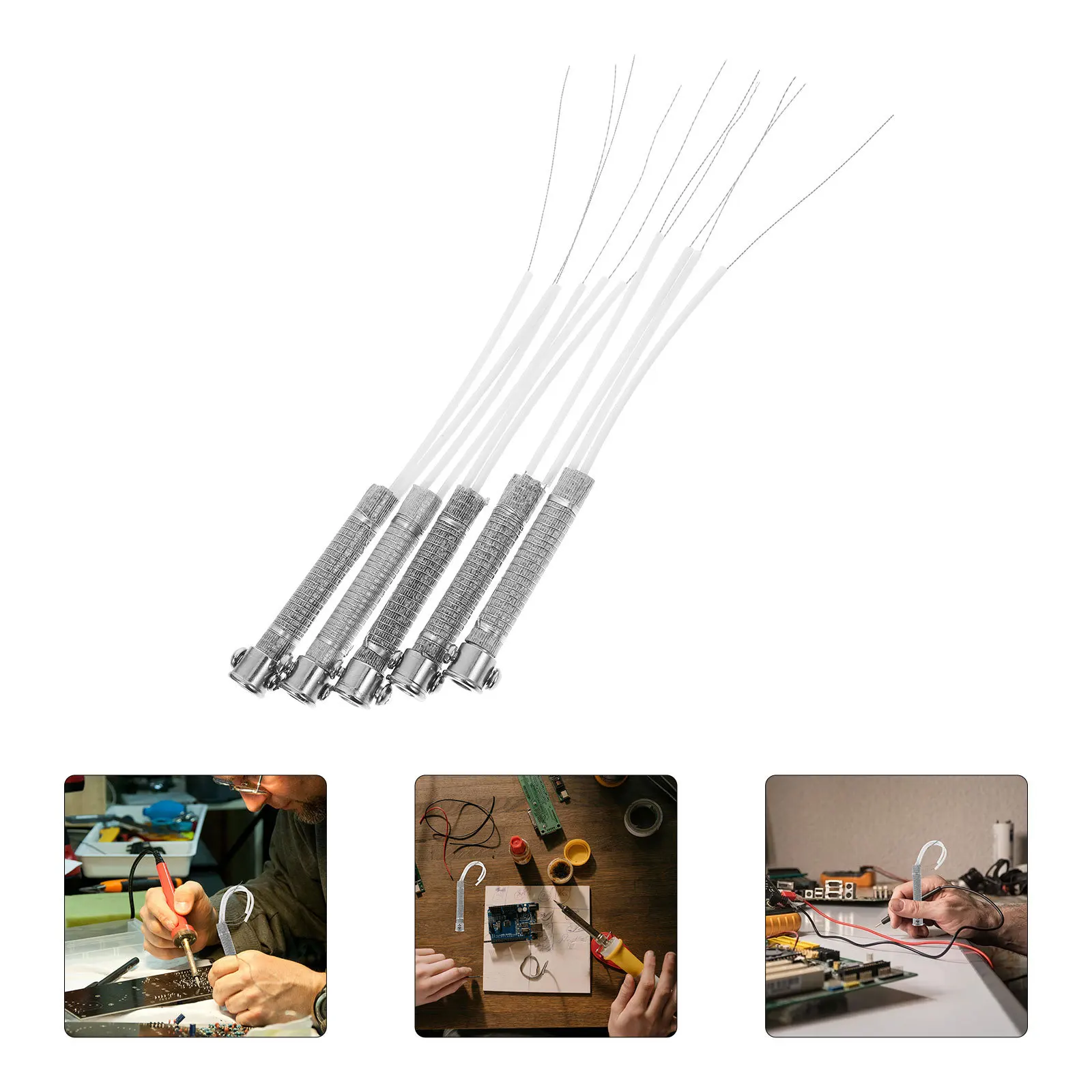 

5Pcs Electric Soldering Iron Heating Core Quick Heating Replacement Core for Soldering Iron DIY Metalworking Accessory